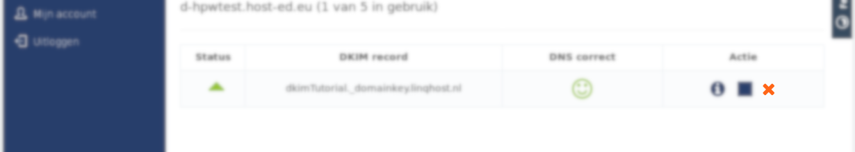 DKIM verwijderen
