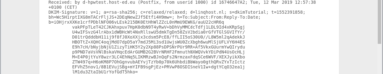 DKIM mailheaders